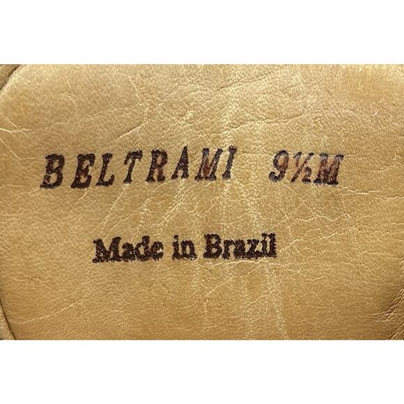 Belvedere Beltrami Full Grain Brown Leather Oxfords Mens Size 9.5 Fast Shipping main image 8
